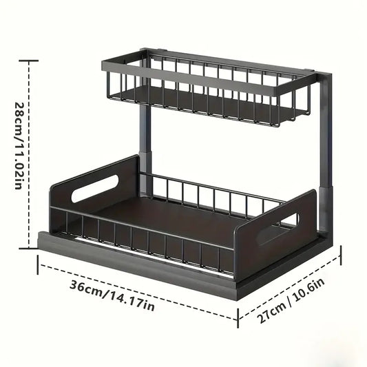 رف منظم متعدد الطبقات